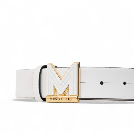 MARC ELLIS CINTURA DONNA -135 RU (BIANCO/GOLD)