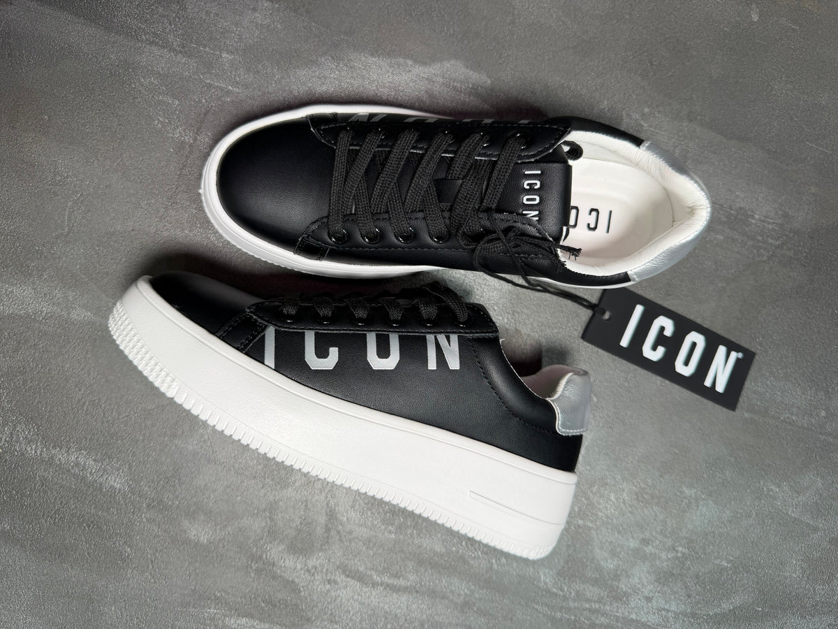 Sneaker icon nero/silver