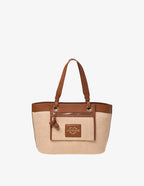 BORSA A SPALLA LOVE MOSCHINO NATURALE CUOIO