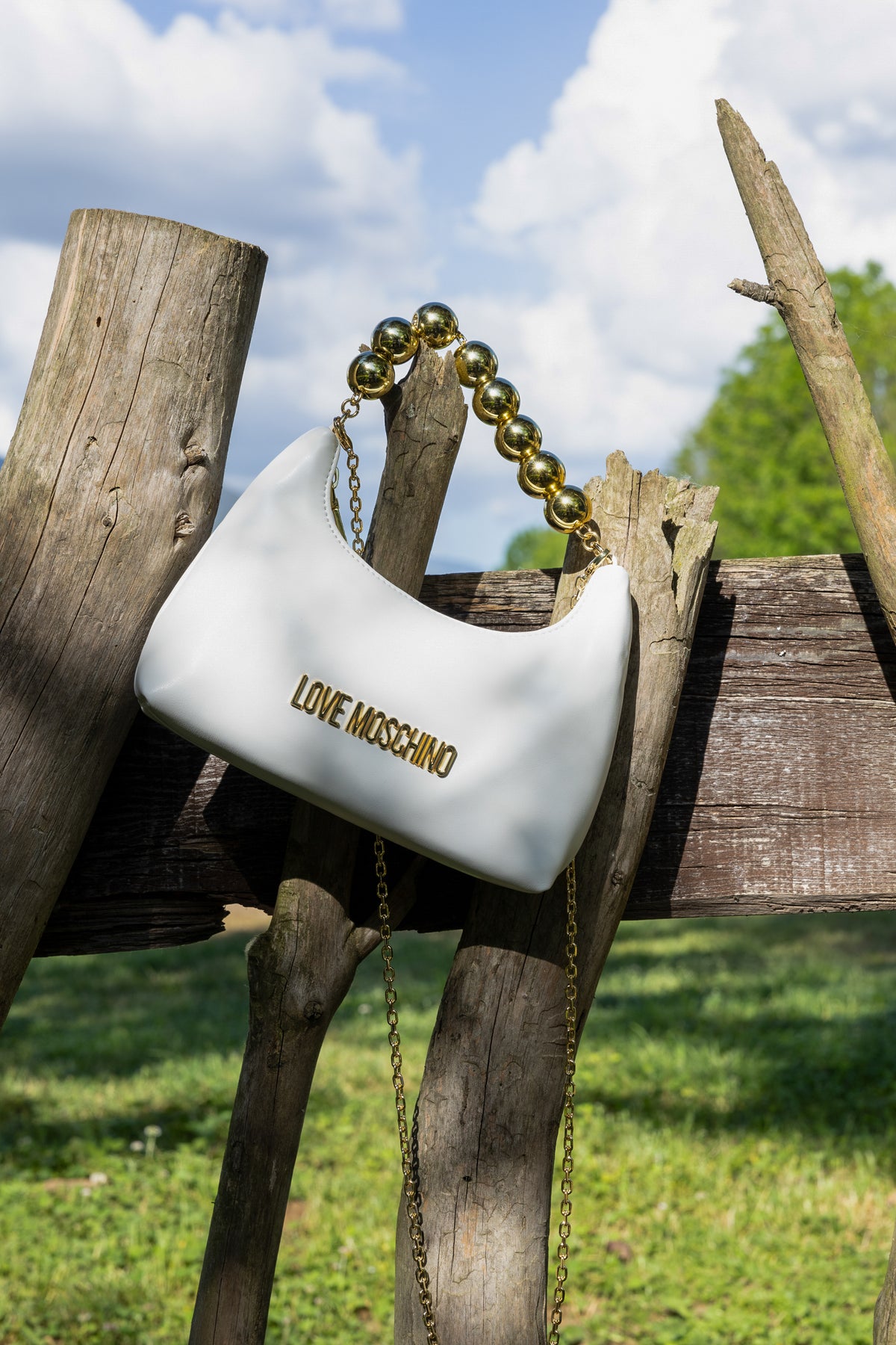 Love Moschino borsetta con perle