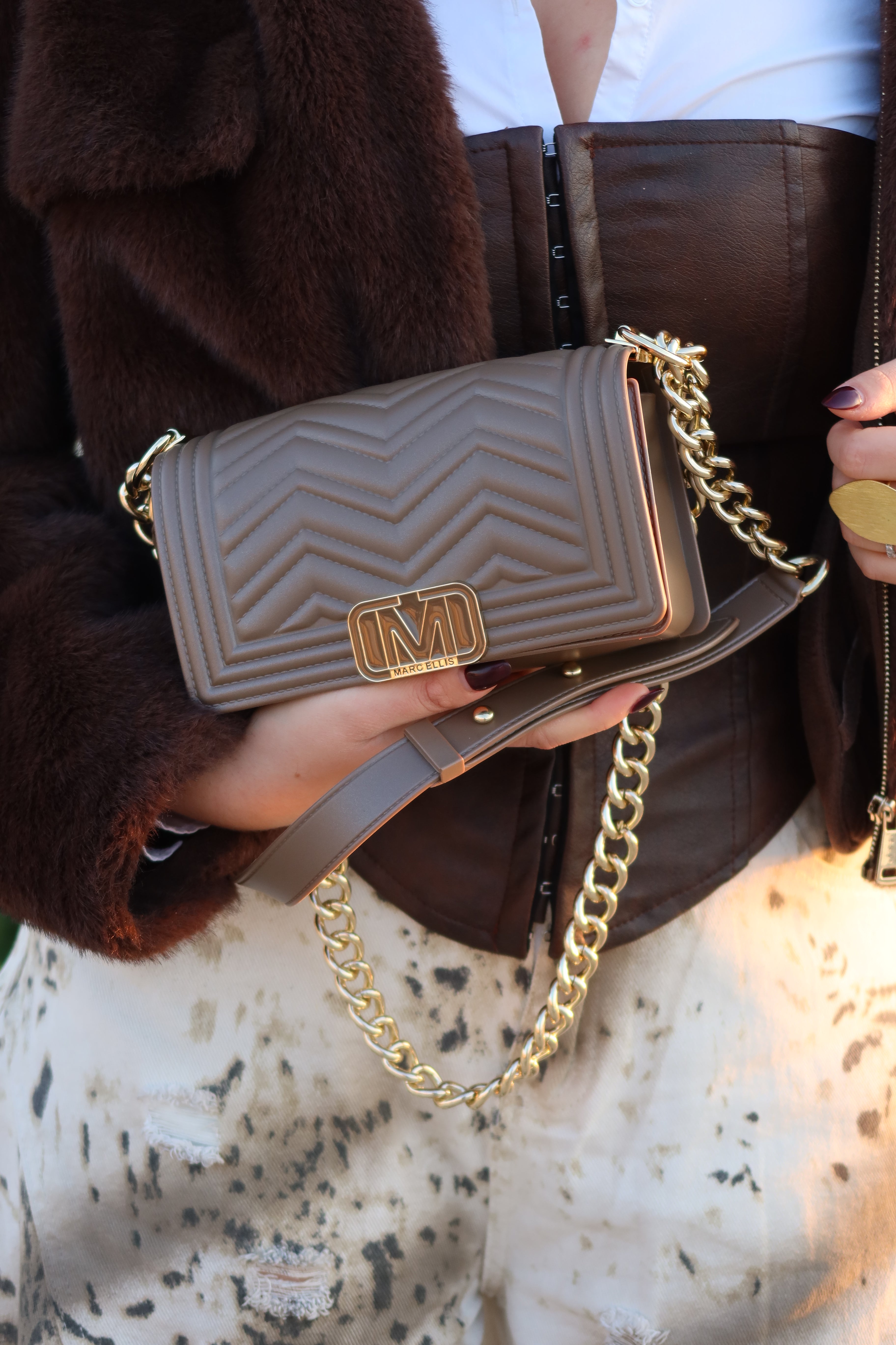 MARC ELLIS BORSA A MANO-FLAT WAVE