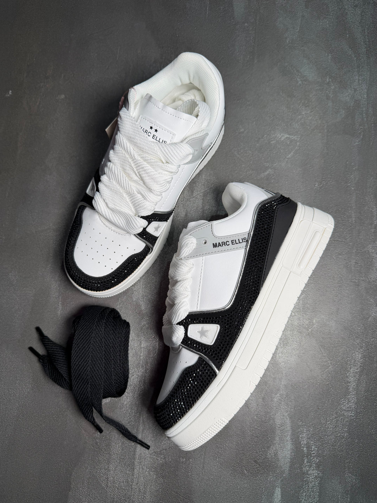 Sneakers brillantini, black MARC ELLIS