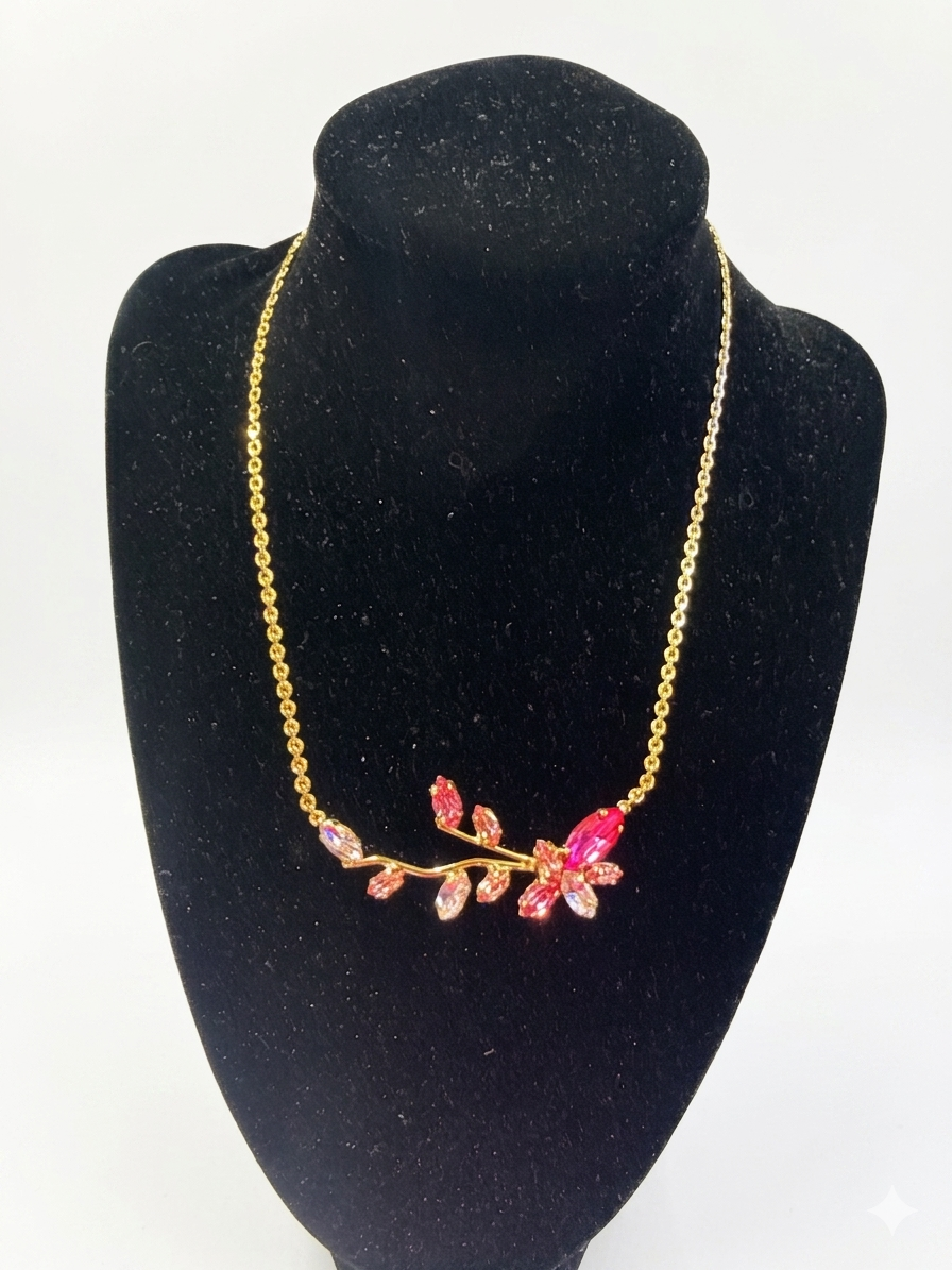 Collana petali svarowski