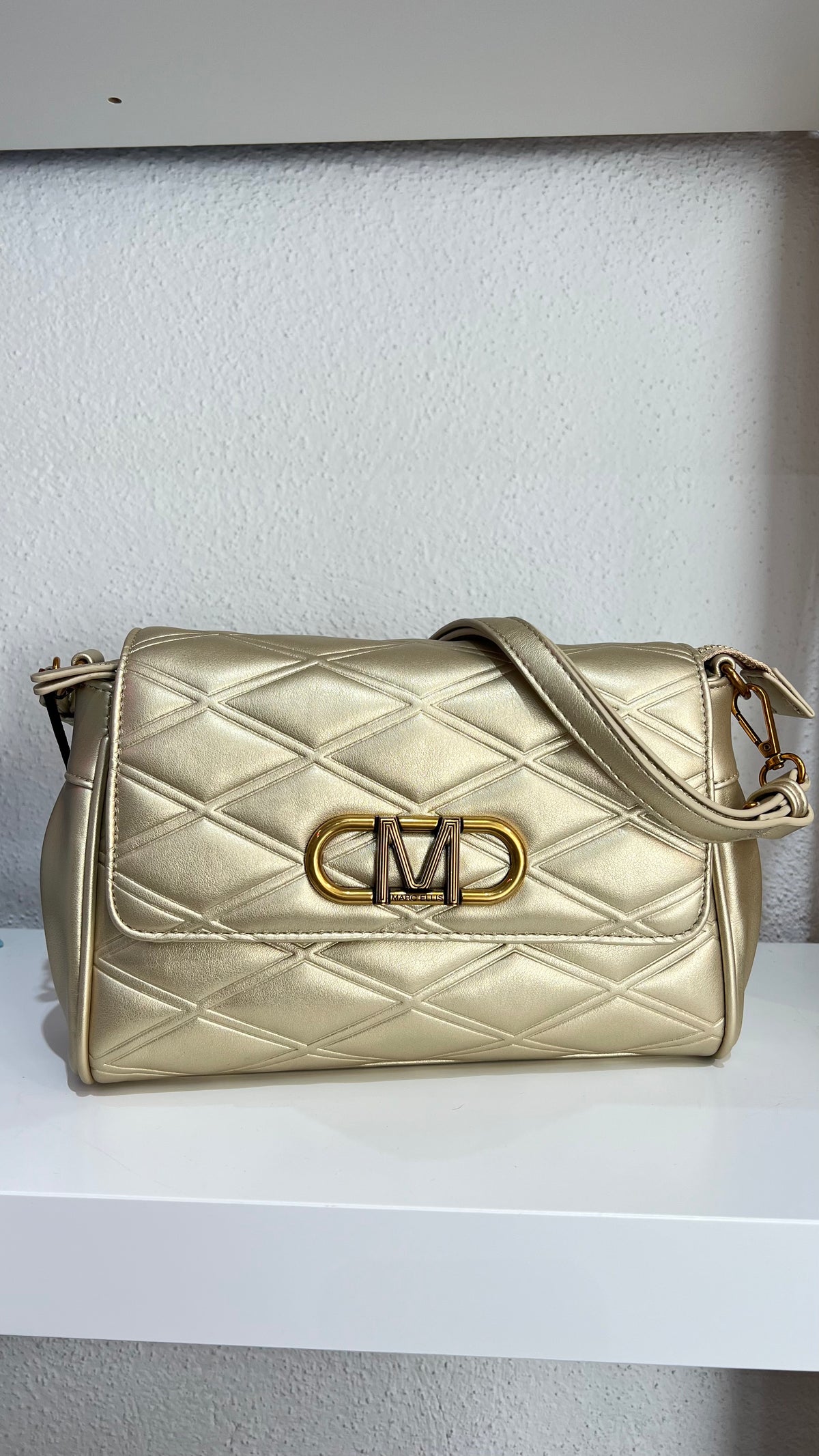 BORSA A SPALLA SOPHIA GOLD