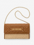 LOVE MOSCHINO-pochette cuoio