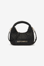 Quilted Hobo Bag with Logo