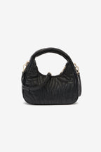 Quilted Hobo Bag with Logo