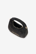 Quilted Hobo Bag with Logo