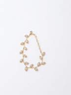 BRACCIALE FOGLIA STRASS