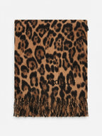MARC ELLIS SCIARPA ANIMALIER FRANGE