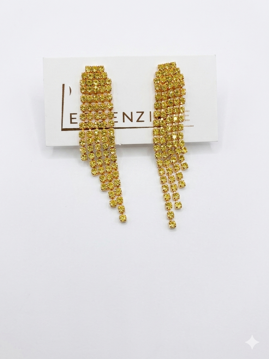 Orecchini Swarovski asimmetrico