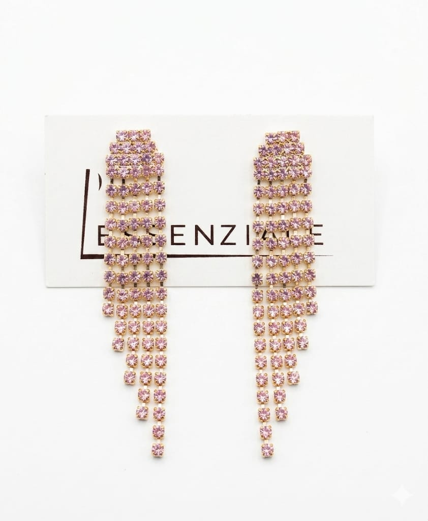 Orecchini Swarovski asimmetrico