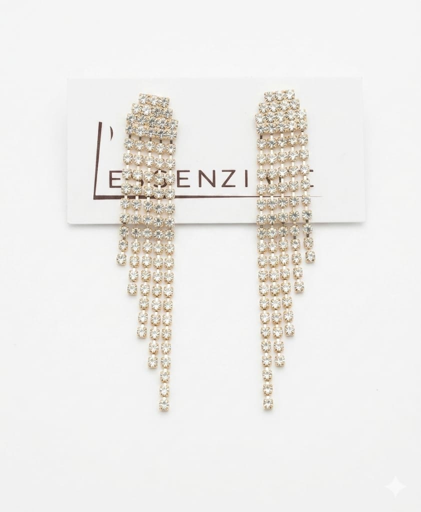 Orecchini Swarovski asimmetrico