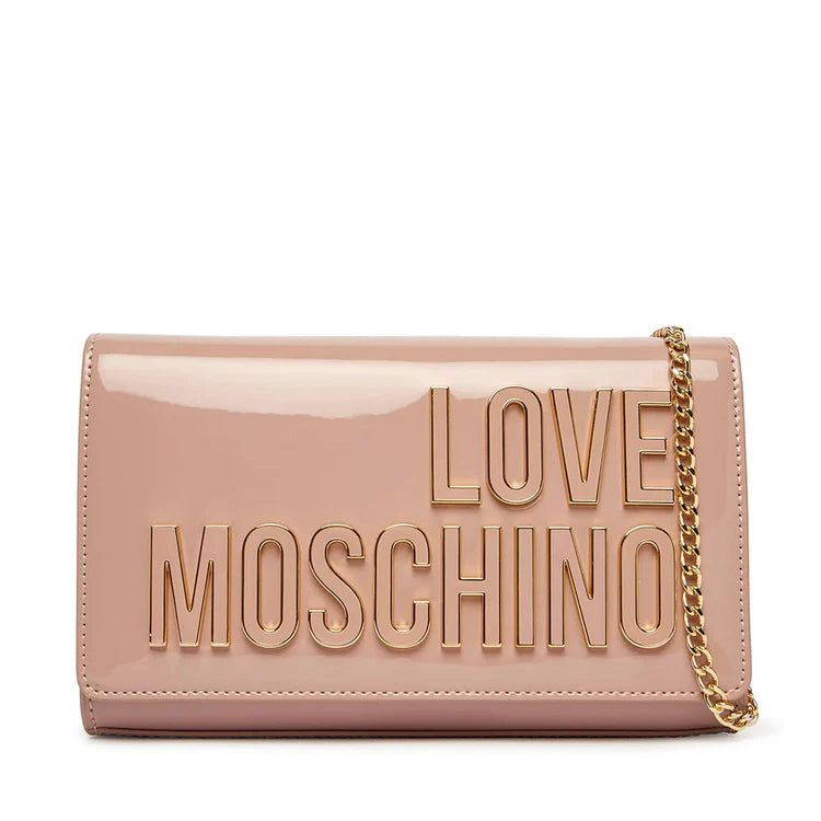 BORSA A TRACOLLA MOSCHINO VERNICE