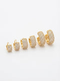 Set orecchini cerchi con strass
