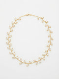 Collana foglie di strass