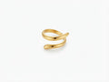 Anello contrarie acciaio gold