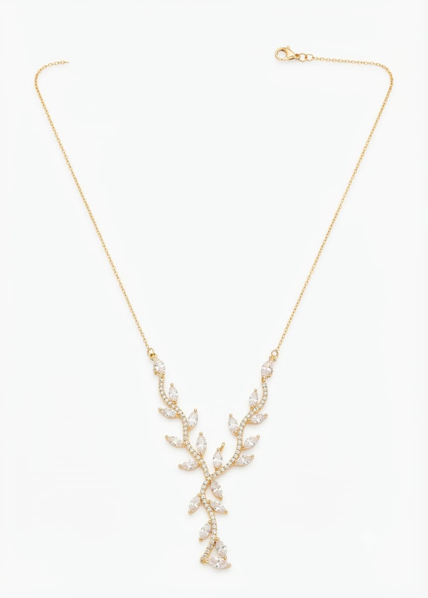 Collana rami strass