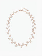 Collana foglie di strass