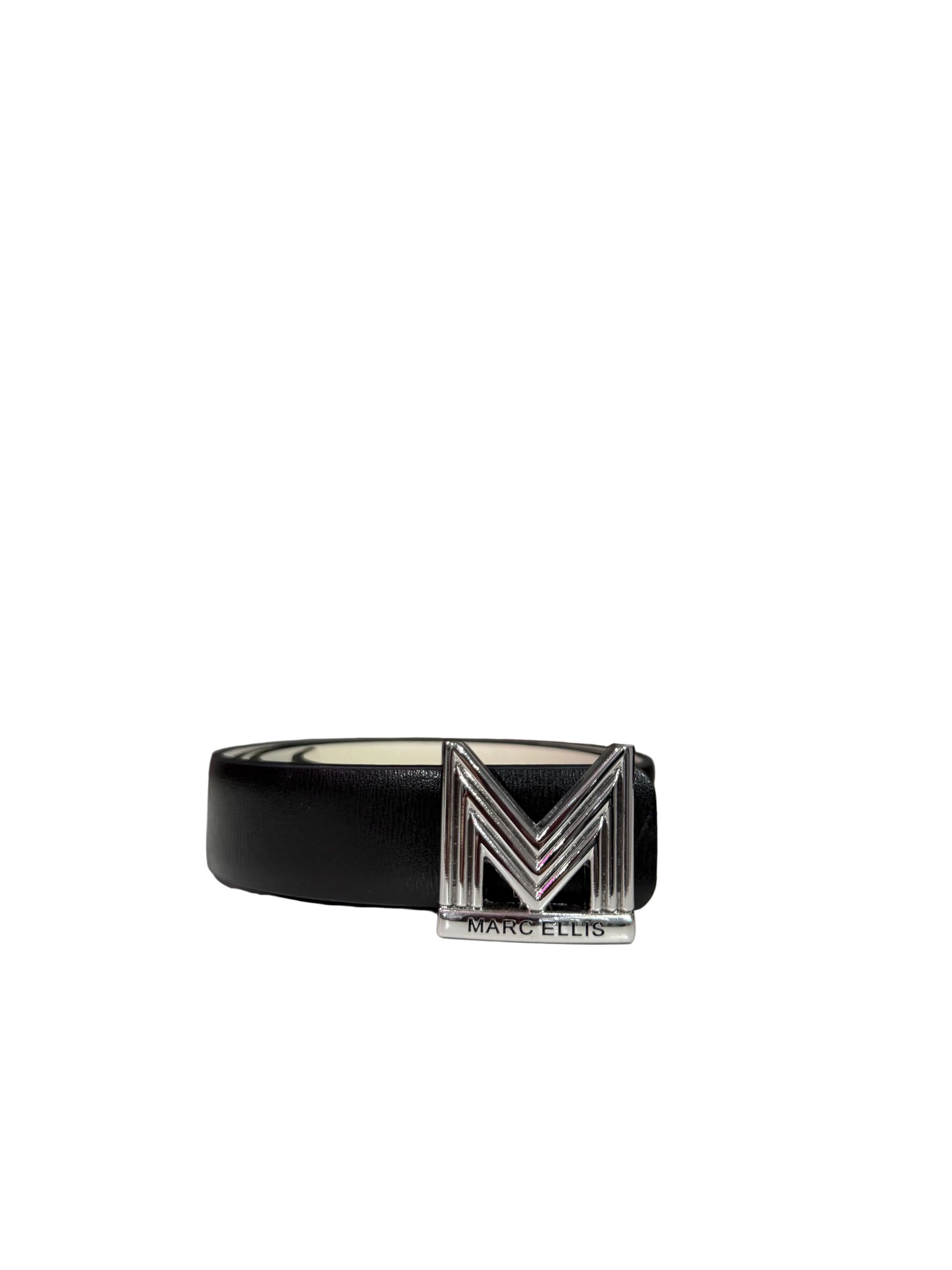 MARC ELLIS CINTURA DONNA REVERSIBILE 144BX (NERO/SILVER)