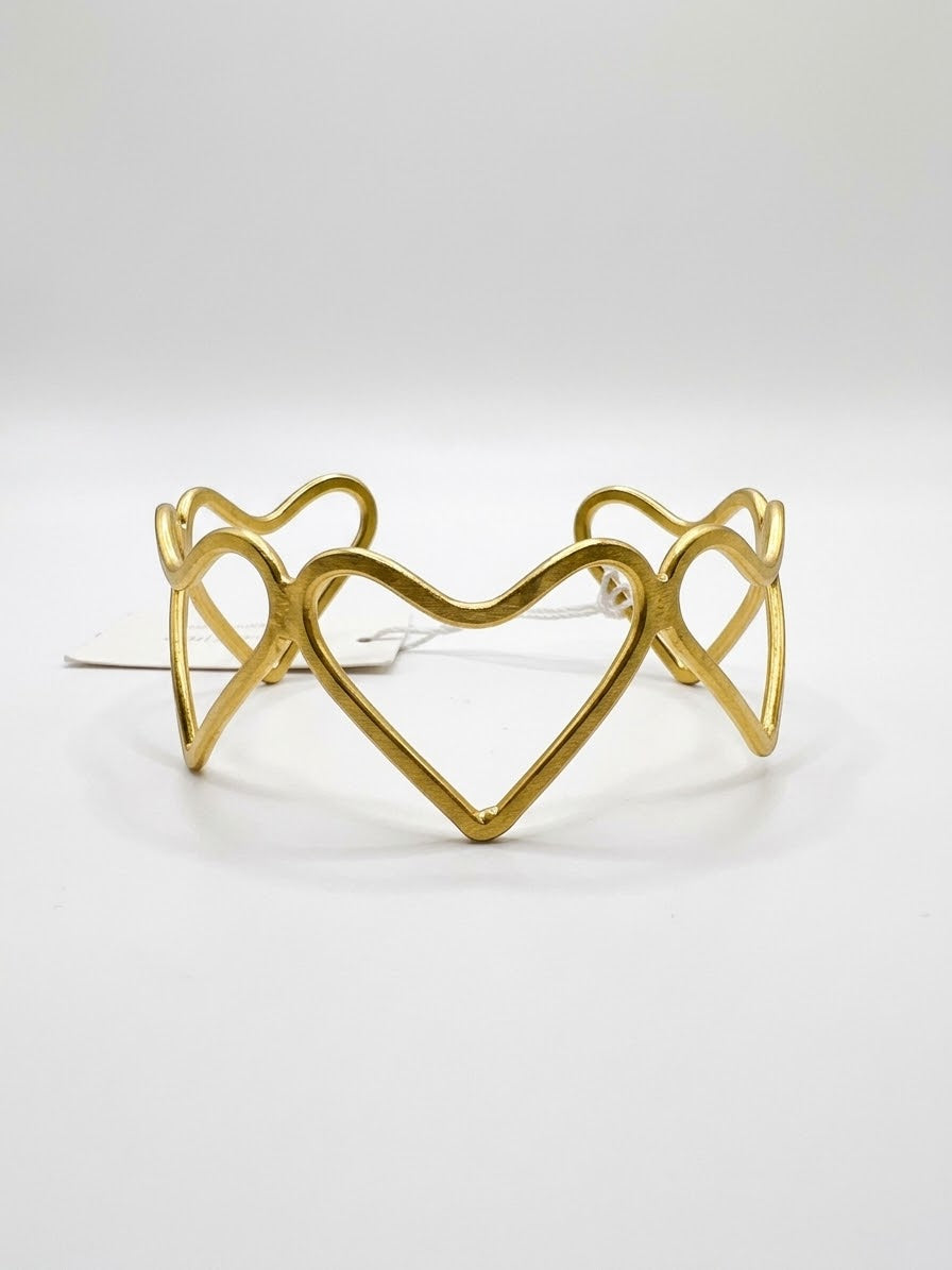 Bracciale fascia cuori piccoli vesto pazzo