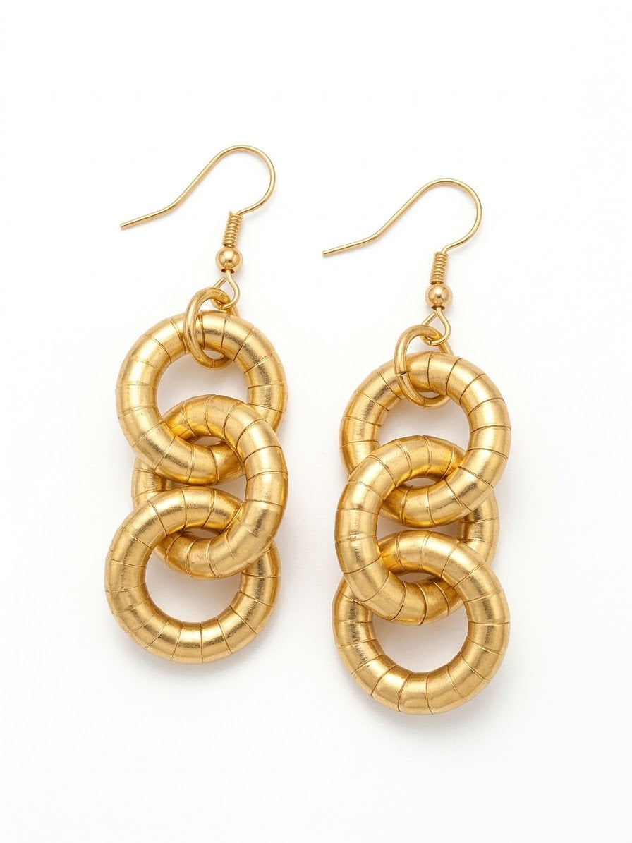 Orecchini serpente catena