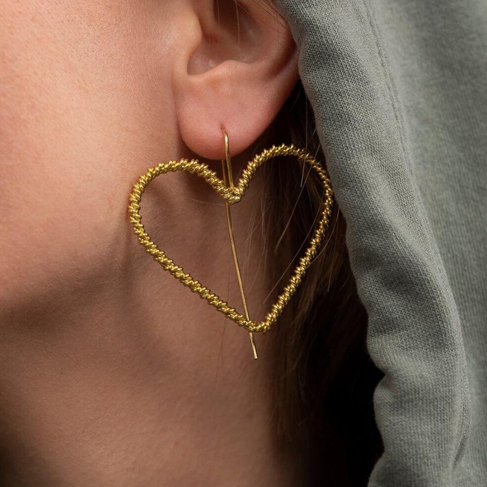 ORECCHINI CUORE TORCHON
