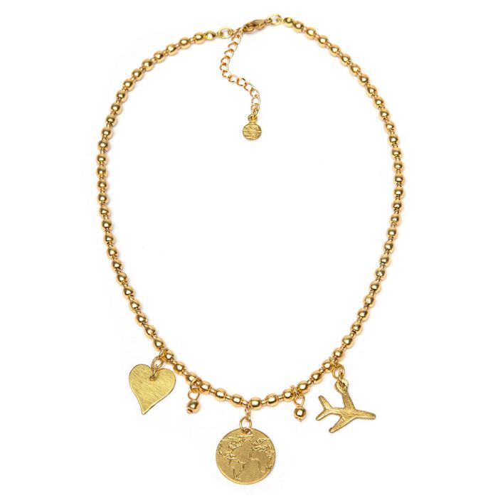 COLLANA PENDENTI CUORE/VIAGGIO VESTOPAZZO