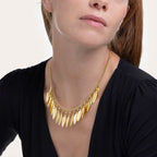 COLLANA PENDENTI FOGLIE VESTOPAZZO