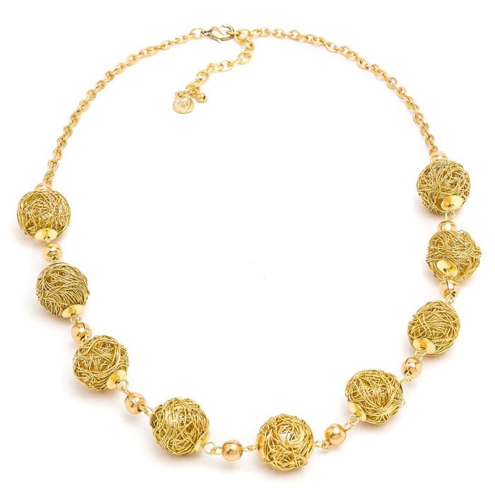 COLLANA CORTA 9 SFERE VESTOPAZZO