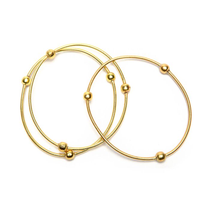 3 BANGLES OVALI SFERE VESTOPAZZO