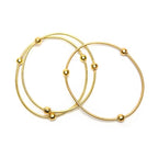 3 BANGLES OVALI SFERE VESTOPAZZO