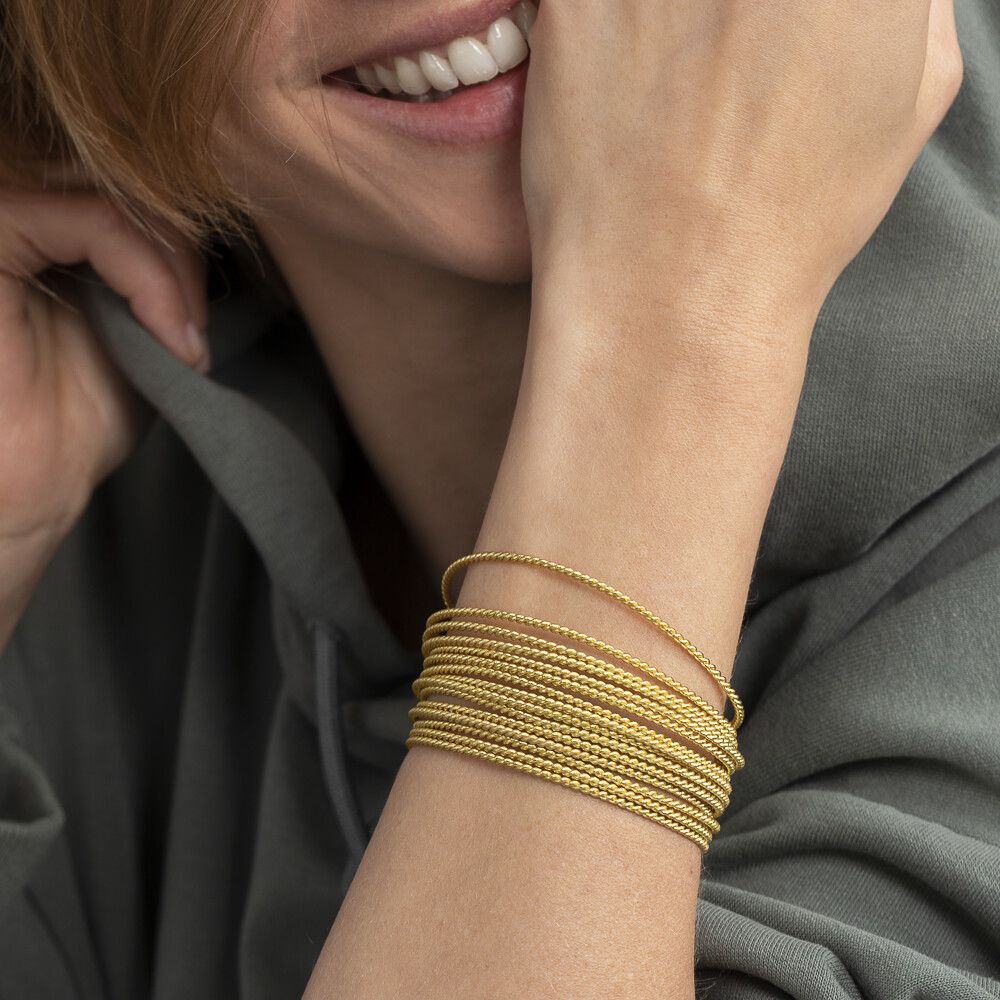 BRACCIALE FASCIA MULTILINEE ONDULATE