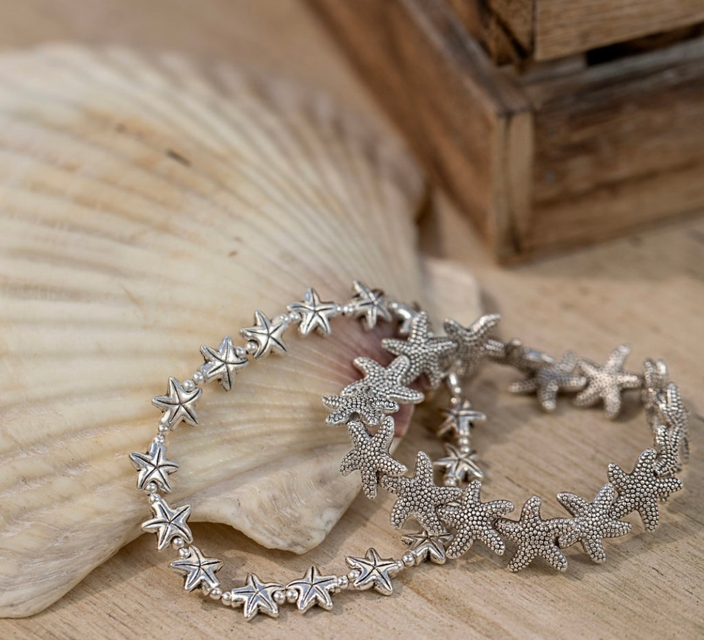 Bracciale stella marina inciso