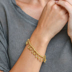 BRACCIALE ELASTICO MINI CUORI CIONDOLO