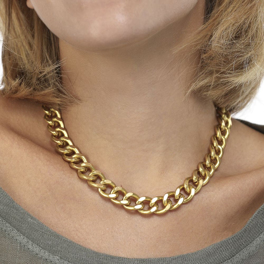 COLLANA CATENE PIATTA